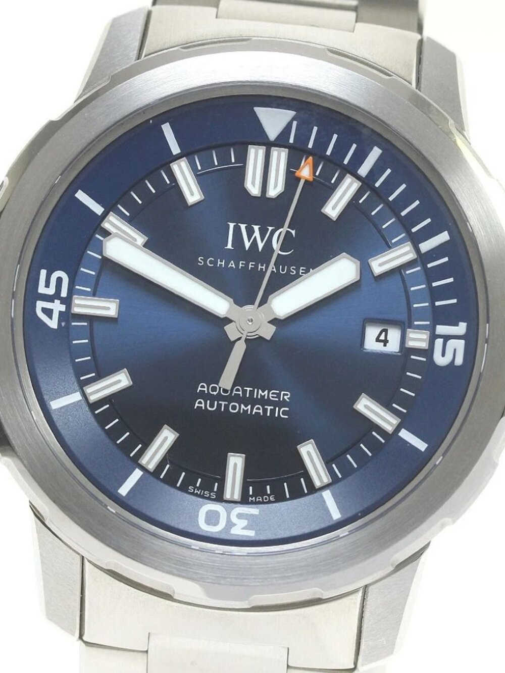 IWC SCHAFFHAUSEN Aqua timer IW328801 Date Navy Dial Automatic Men's Watch_846773